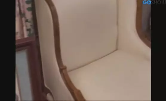 Cold Metal Dildo Thrust Deeply into Her Cunt