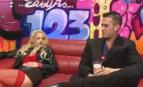 Horny blonde gets huge cock fucked by horny stud