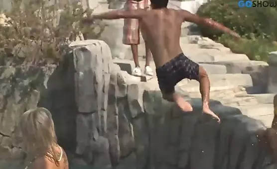 Interracial Outdoor Couples Flinging